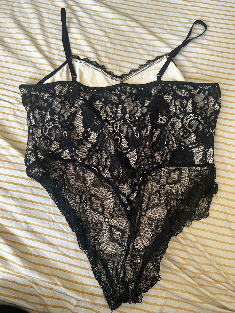 Black Lace Bodysuit - Picture 2 of 3